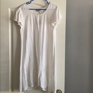 BRAND NEW WORLD MARKET WHITE DRESS W/ CUTOUTS